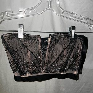 Black Lace Bandeau Victorias Secret sz S